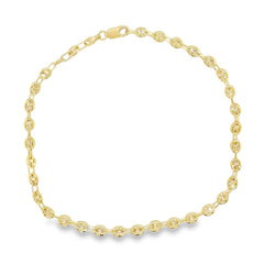 Jai's 14K Yellow Gold Mariner-link Anklet