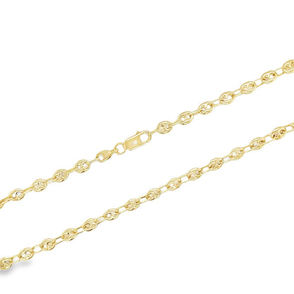 Jai's 14K Yellow Gold Puffed Mariner Chain