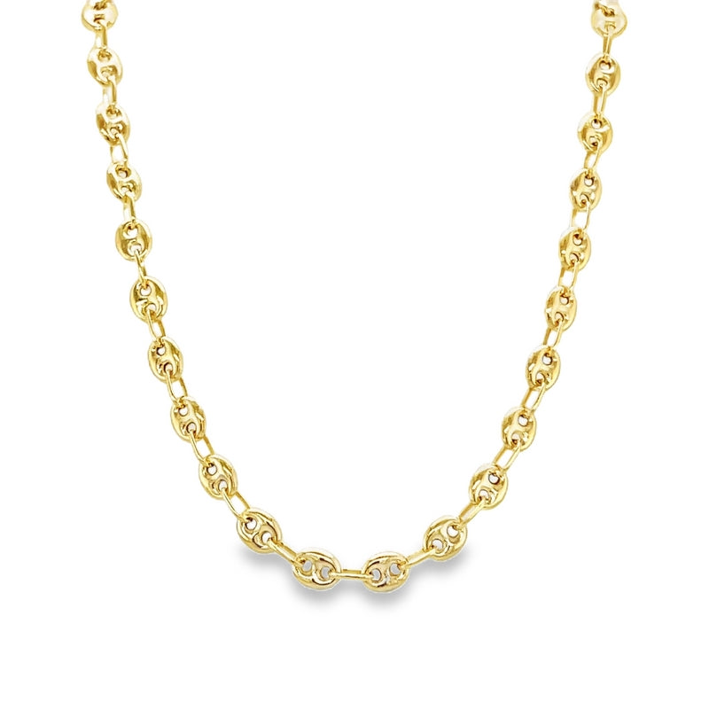 Jai's 14K Yellow Gold Puffed Mariner Chain