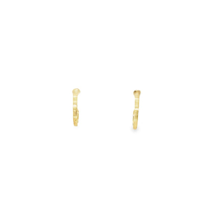 Jai's 18K Yellow Gold Petite Half-hoop Studs