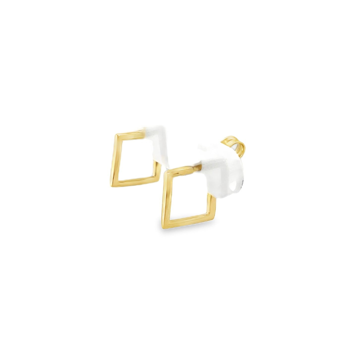 Jai's 18K Yellow Gold Petite Square Studs