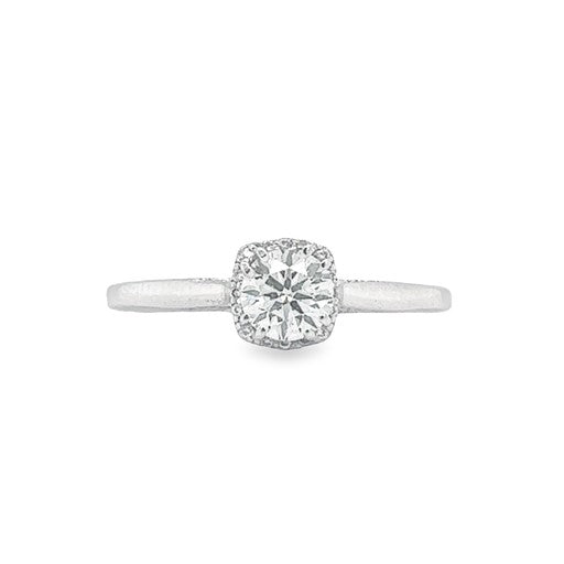 Tacori's 18K White Gold 0.5-carat Solitaire Diamond Engagement Ring