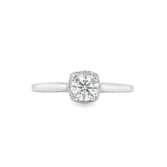 Tacori's 18K White Gold 0.5-carat Solitaire Diamond Engagement Ring