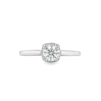 Tacori's 18K White Gold 0.5-carat Solitaire Diamond Engagement Ring
