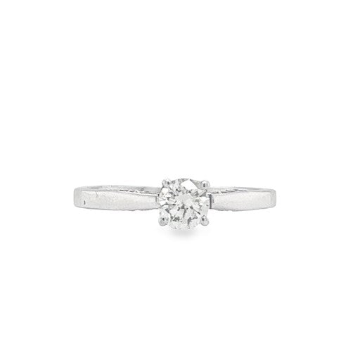 Tacori's 18K White Gold Simply Diamond Engagement Ring