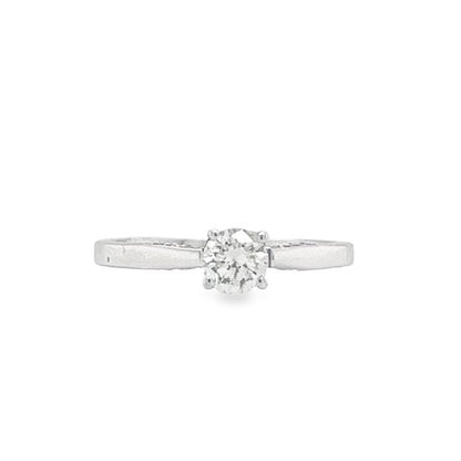 Tacori's 18K White Gold Simply Diamond Engagement Ring