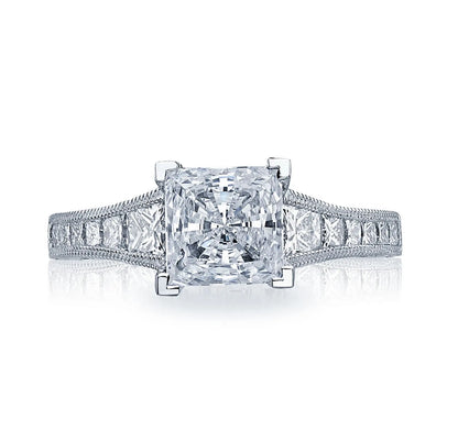 Tacori's 18K White Gold Classic Crescent Diamond Engagement Ring