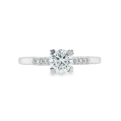 Tacori's 18K White Gold Simply Diamond Engagement Ring