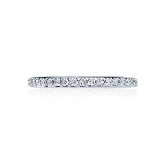 Tacori's 18K White Gold Dantela Diamond Wedding Band