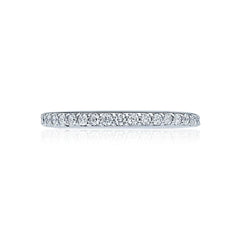 Tacori's 18K White Gold Dantela Diamond Wedding Band