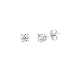 Morris & David's 14K White Gold 1.25-carat Solitaire Diamond Studs