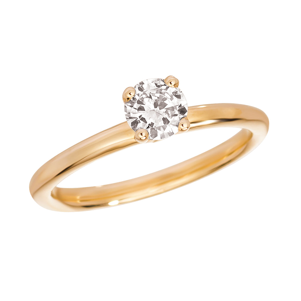 Morris & David's 14K Yellow Gold 0.5-carat Diamond Engagement Ring