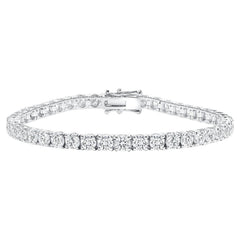 Jai's 18K White Gold 7-carat Diamond Tennis Bracelet - 7"