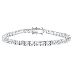 Jai's 18K White Gold 7-carat Diamond Tennis Bracelet - 7"