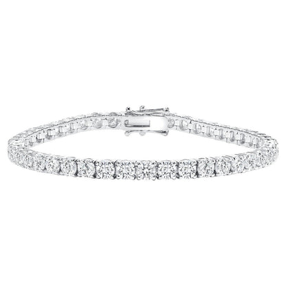 Jai's 18K White Gold 7-carat Diamond Tennis Bracelet - 7"