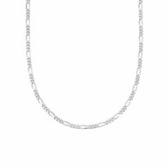 Jai's 14K White Gold Fine Figaro Chain - 16"