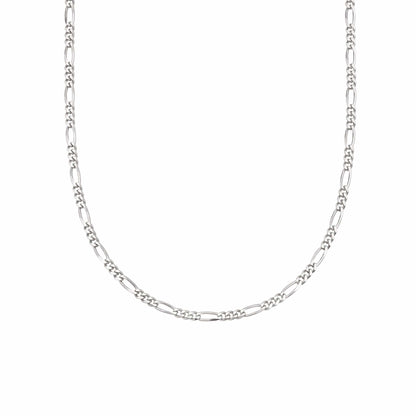 Jai's 14K White Gold Fine Figaro Chain - 16"