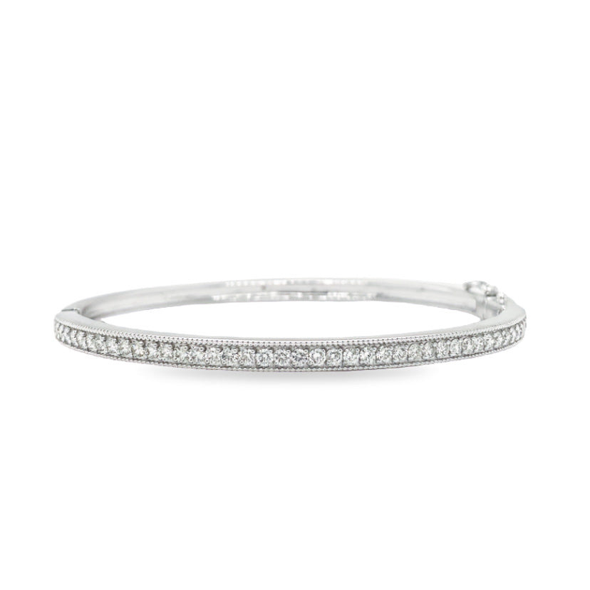 Jai's 18K White Gold Diamond Bangle