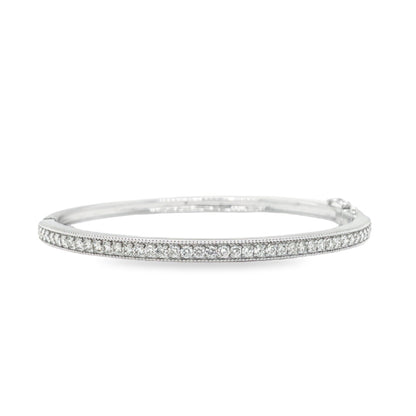 Jai's 18K White Gold Diamond Bangle