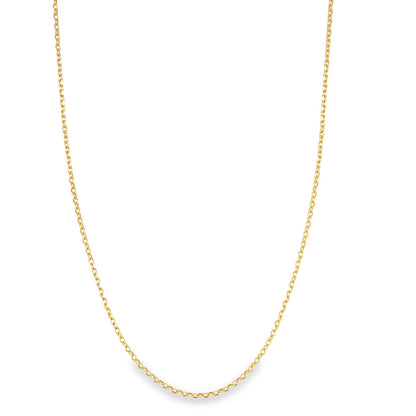 Jai's 14K Yellow Gold Fine Rolo Chain - 18"