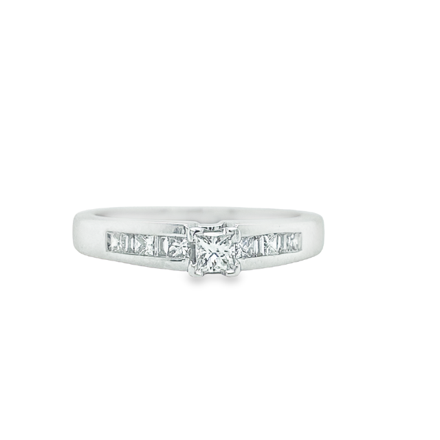 Jai's 14K White Gold Diamond-inset Bridal Set