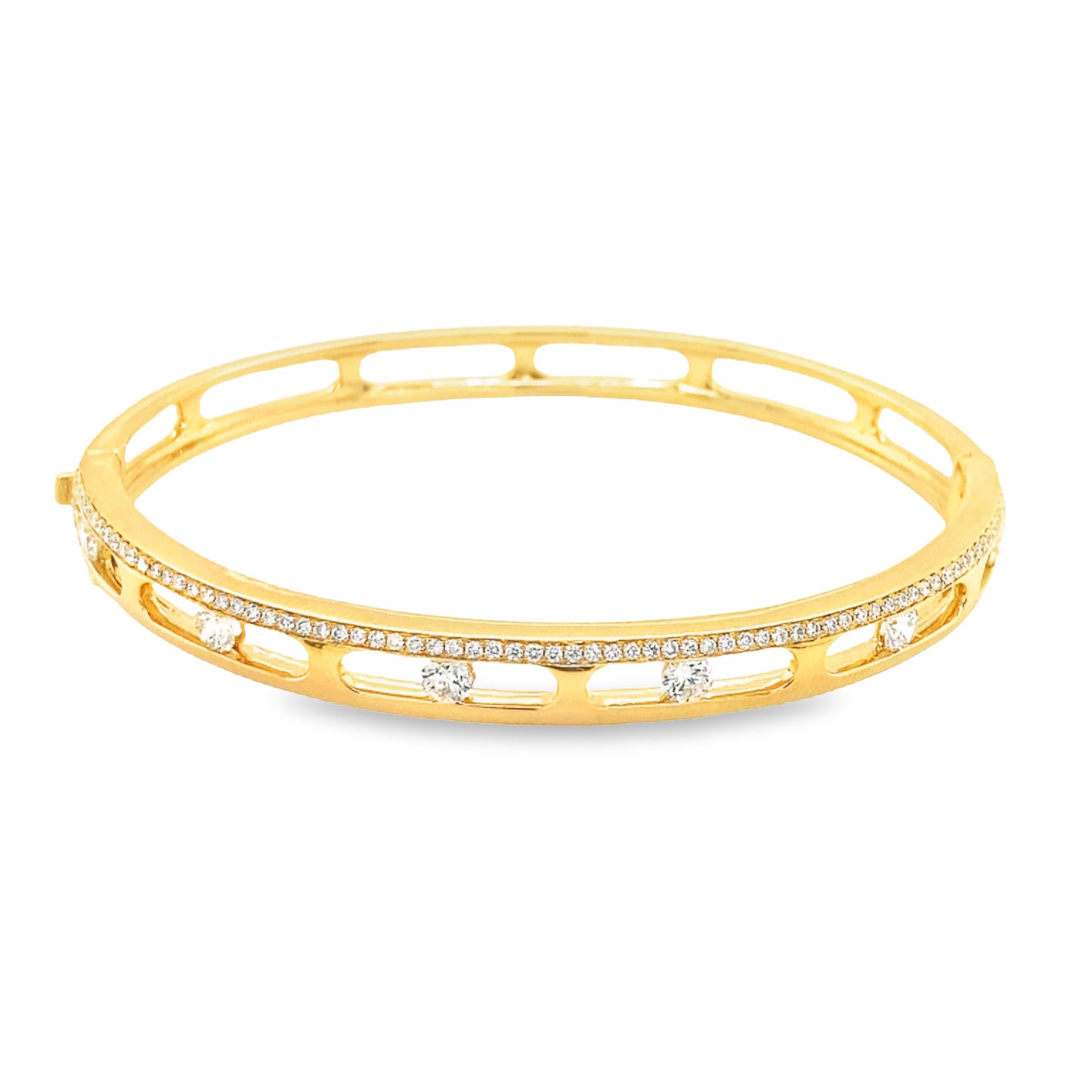 Jai's 18K Yellow Gold Diamond Bangle