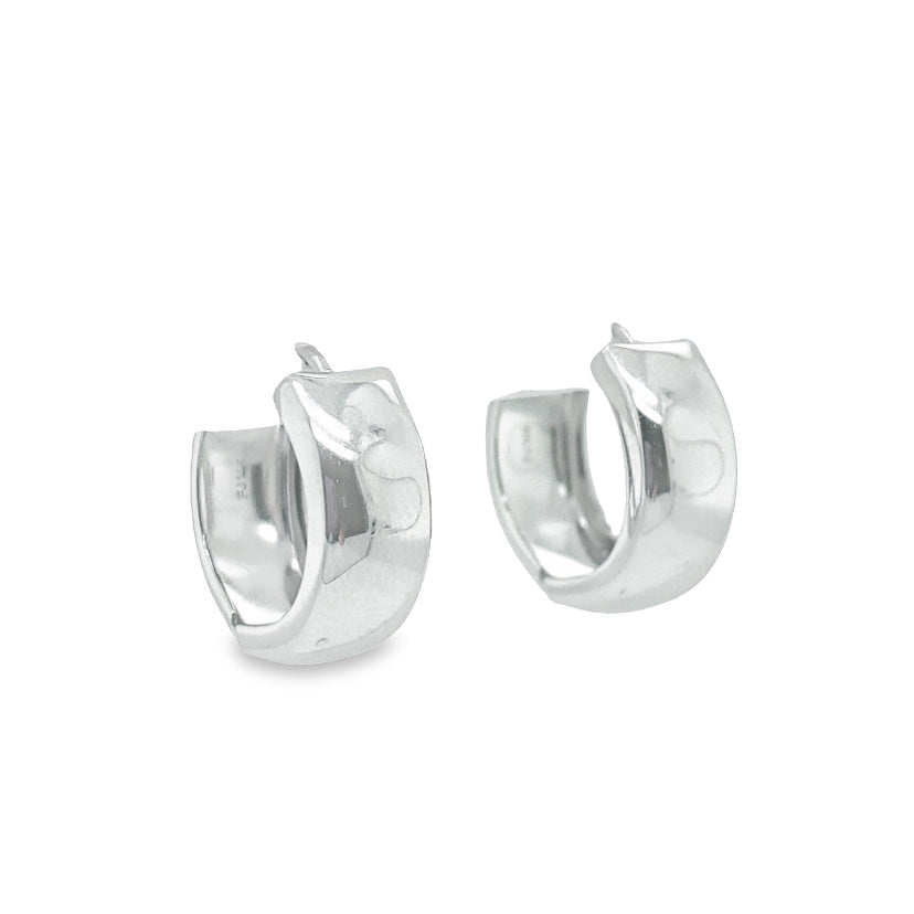 Jai's 14K White Gold Thick Petite Huggies