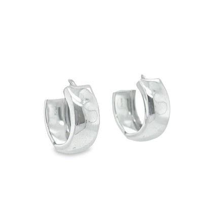 Jai's 14K White Gold Thick Petite Huggies