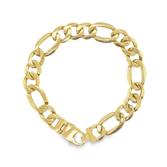 Jai's 14K Yellow Gold Thick Figaro Chain Bracelet - 8"