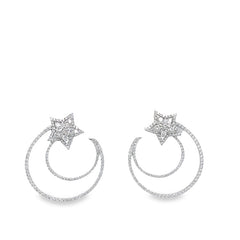 Jai's 14K White Gold Shooting Stars Diamond Studs