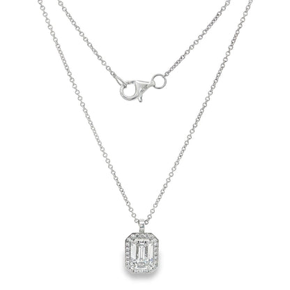 Hans Krieger's 18K White Gold Emerald-cut Diamond Necklace
