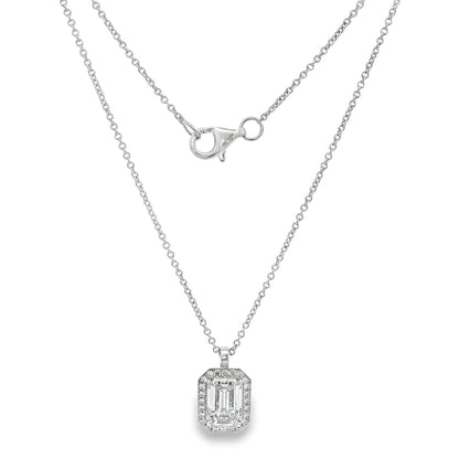 Hans Krieger's 18K White Gold Emerald-cut Diamond Necklace