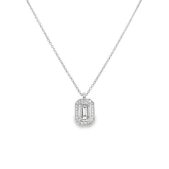 Hans Krieger's 18K White Gold Emerald-cut Diamond Necklace