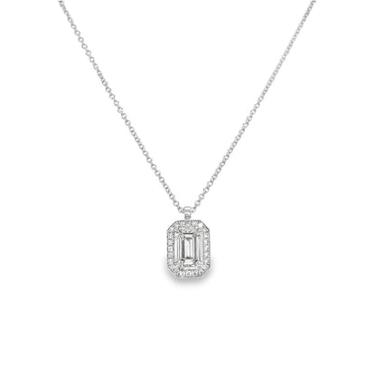 Hans Krieger's 18K White Gold Emerald-cut Diamond Necklace