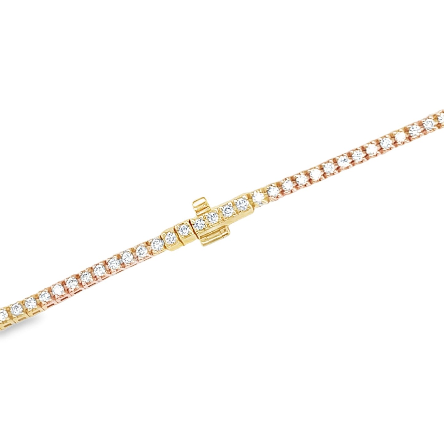 Hans Krieger's 18K Rose Gold 2-carat Diamond Tennis Necklace - 15.5"