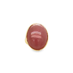 Jai's 18K Yellow Gold Oval Quartz Ring