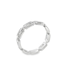 Jai's 14K White Gold Diamond Link Ring