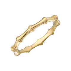 Jai's 14K Yellow Gold Bamboo Pinky Ring