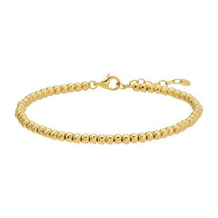 Jai's 14K Yellow Gold Beaded Chain Bracelet