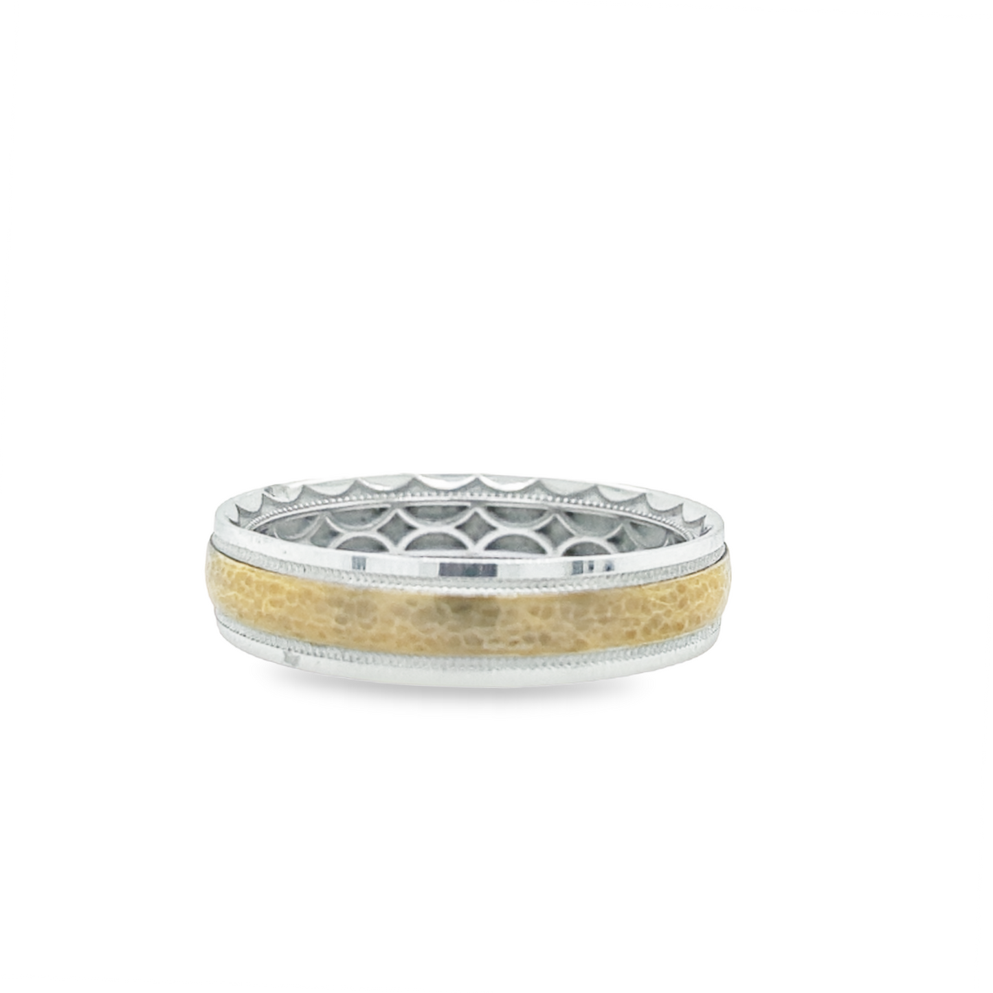 Tacori's 18K Two-tone Geometric Wedding Band