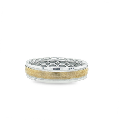Tacori's 18K Two-tone Geometric Wedding Band