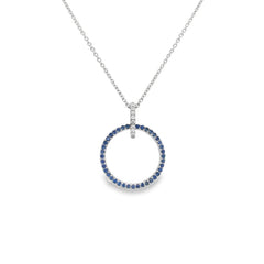 Hans Krieger's 18K White Gold Sapphire & Diamond Necklace