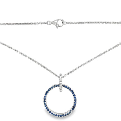 Hans Krieger's 18K White Gold Sapphire & Diamond Necklace