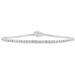 Morris & David's 14K White Gold Diamond Tennis Bracelet