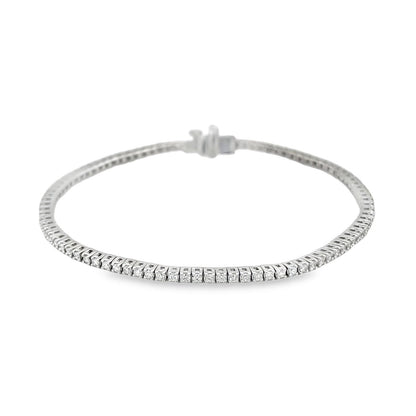 Morris & David's 14K White Gold Diamond Tennis Bracelet