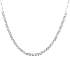 Jai's 14K White Gold Semi-pave 0.8-carat Diamond Tennis Necklace