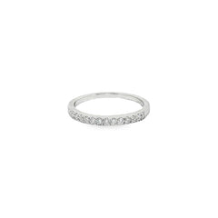 Jai's 14K White Gold 0.2-carat Diamond Semi-pave Ring