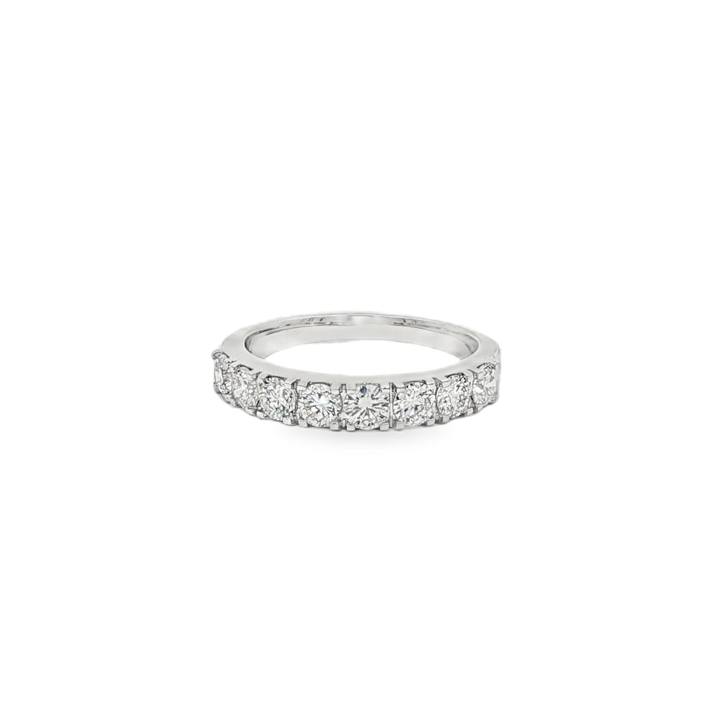Jai's 14K White Gold 1-carat Diamond Semi-pave Ring
