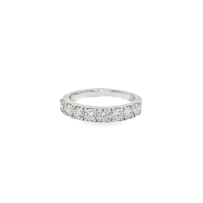 Jai's 14K White Gold 1-carat Diamond Semi-pave Ring