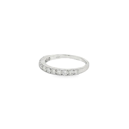Jai's 14K White Gold 0.5-carat Diamond Semi-pave Ring